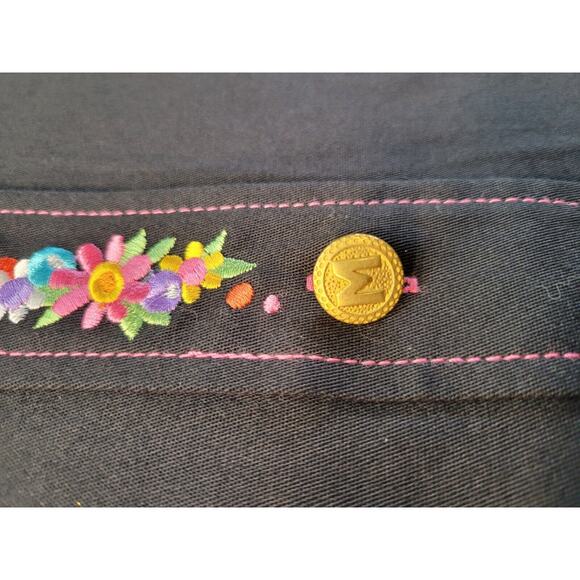 Bob Mackie Wearable Art May day Long Sleeve Button Heavy Shirt Women's XXS 2XS - Picture 9 of 16